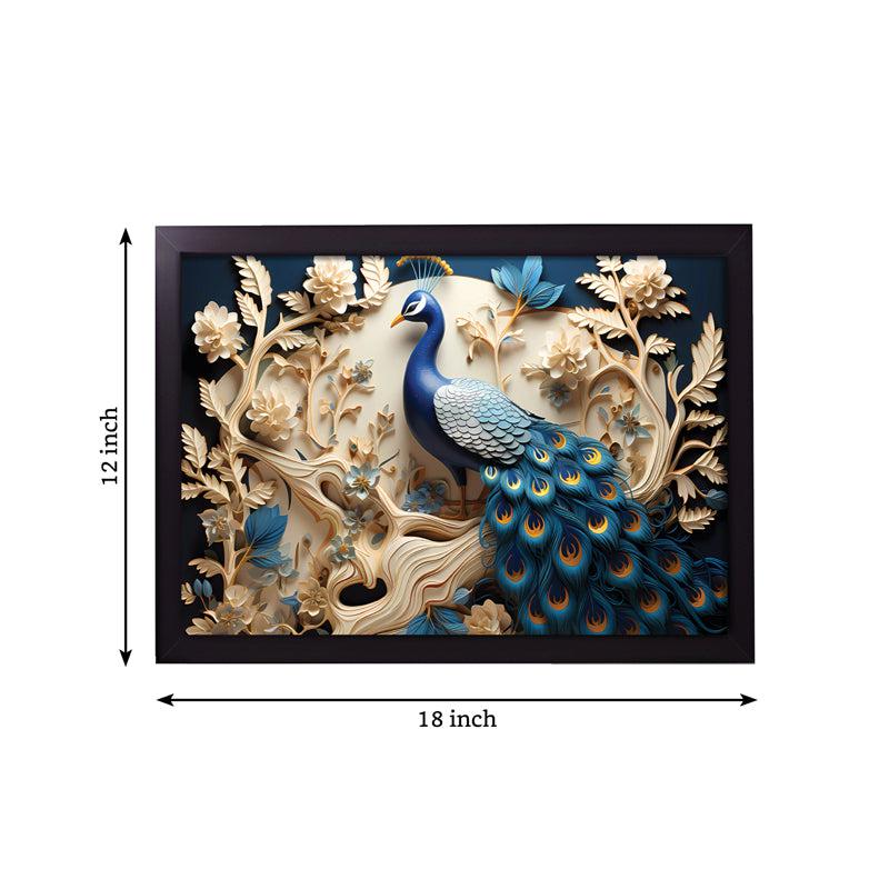 Buy Peacock Prime Wall Painting Wall Art & Paintings from Vaaree