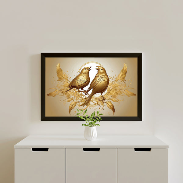 Buy Celestial Birds Wall Painting Wall Art & Paintings from Vaaree