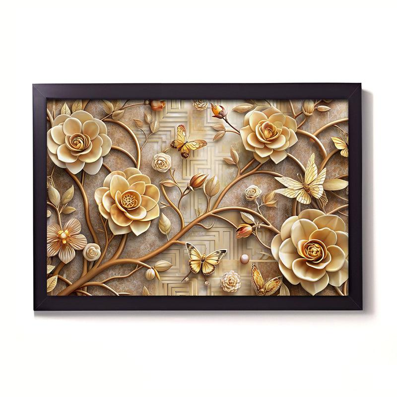 Buy Peony Plume Wall Painting Wall Art & Paintings from Vaaree