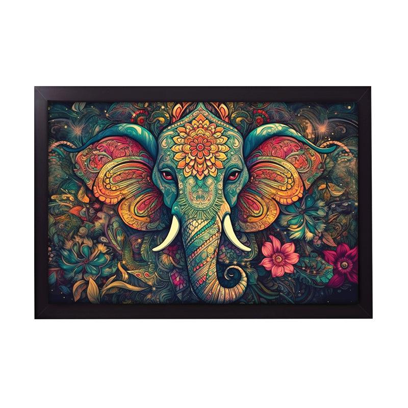 Buy Ethnic Gaja Mural Wall Painting Wall Art & Paintings from Vaaree