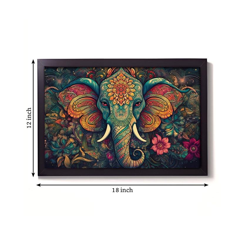 Buy Ethnic Gaja Mural Wall Painting Wall Art & Paintings from Vaaree