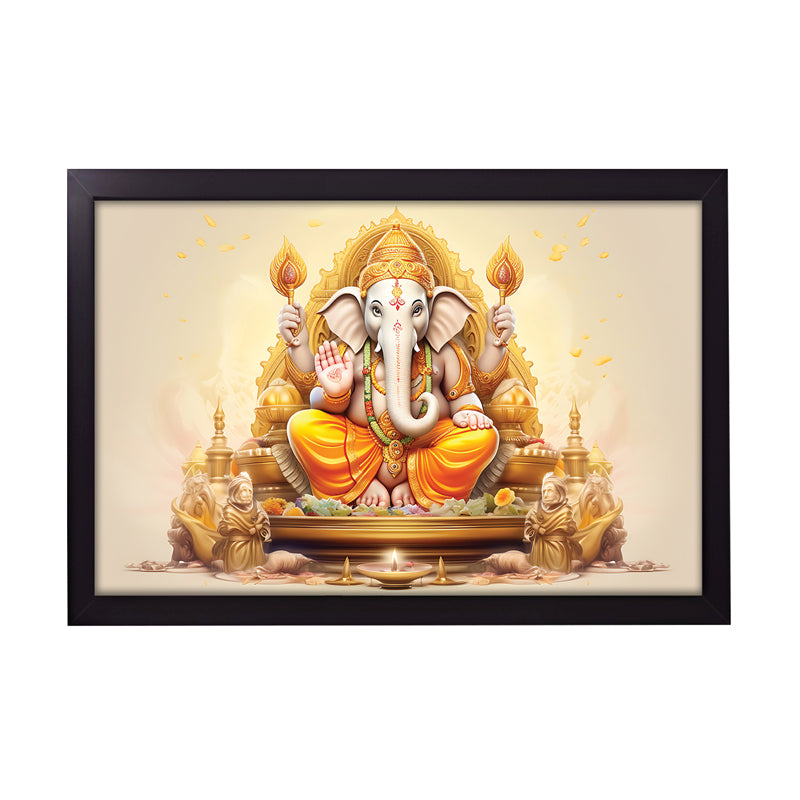 Buy Ganesha Spiritual Wall Painting Wall Art & Paintings from Vaaree