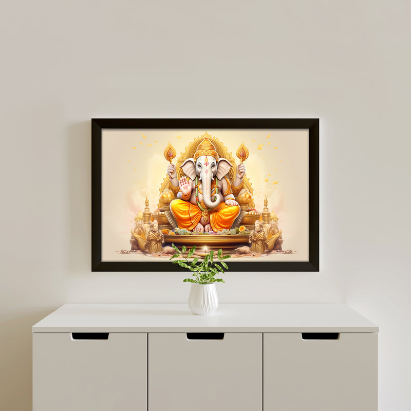 Buy Ganesha Spiritual Wall Painting Wall Art & Paintings from Vaaree