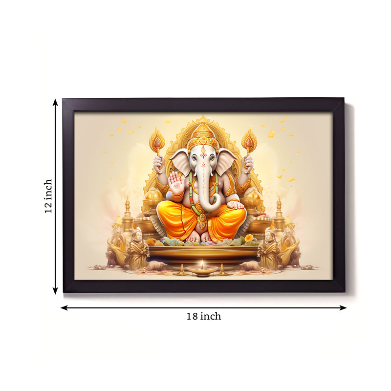 Buy Ganesha Spiritual Wall Painting Wall Art & Paintings from Vaaree