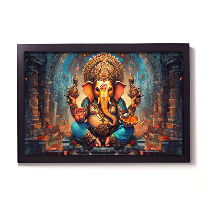 Buy Vakrathund Spiritual Wall Painting Wall Art & Paintings from Vaaree