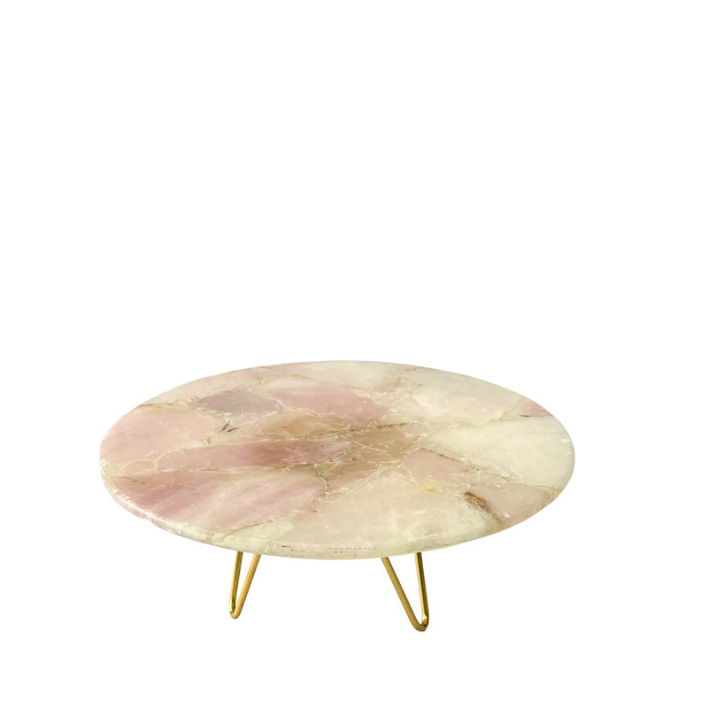 Cake Stand - Nartha Rose Quartz Cake Stand