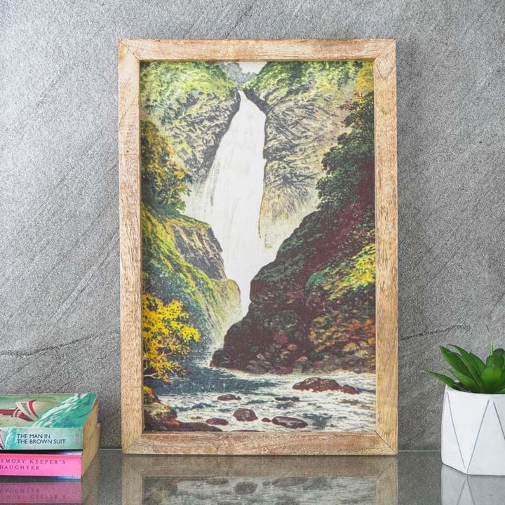 Buy Waterfall Scenery Canvas Painting at Vaaree online | Beautiful Wall Art & Paintings to choose from