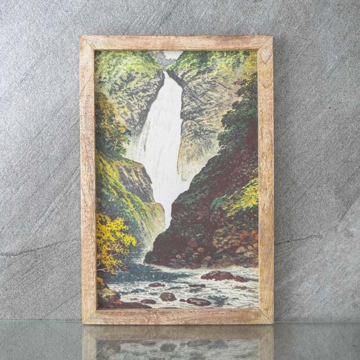 Buy Waterfall Scenery Canvas Painting at Vaaree online | Beautiful Wall Art & Paintings to choose from