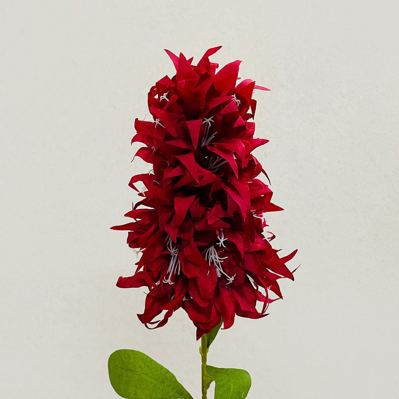 Buy Faux Everlasting Hyacinth Flower Stick - Red Artificial Flowers from Vaaree