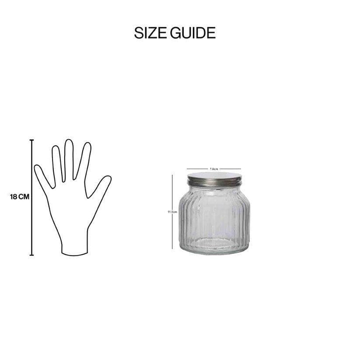 Buy Reveto Storage Jar with Metal Lid (710 ml each) - Set of Three at Vaaree online | Beautiful Jars to choose from