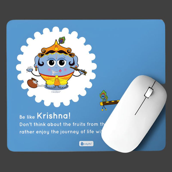 Buy Whimsy Cute Krishna Mouse Pad Mouse Pad from Vaaree