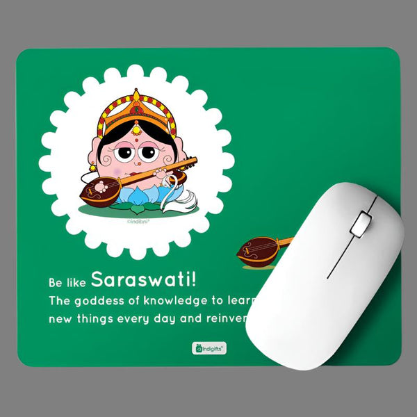 Buy Whimsy Cute Saraswati Mouse Pad Mouse Pad from Vaaree