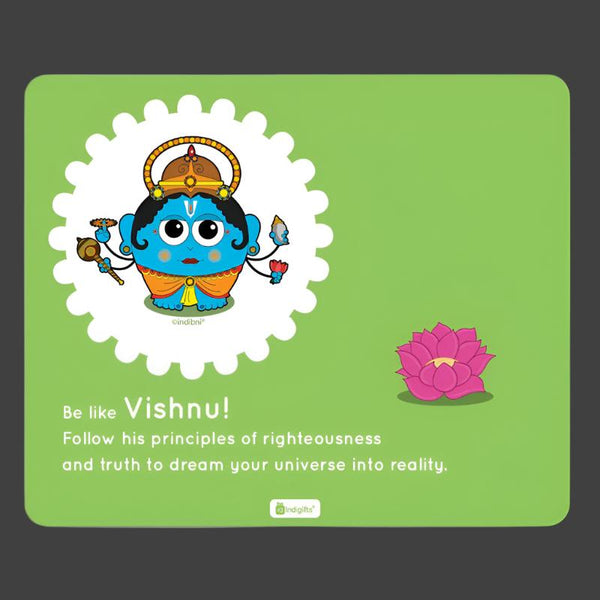 Buy Whimsy Cute Vishnu Mouse Pad Mouse Pad from Vaaree