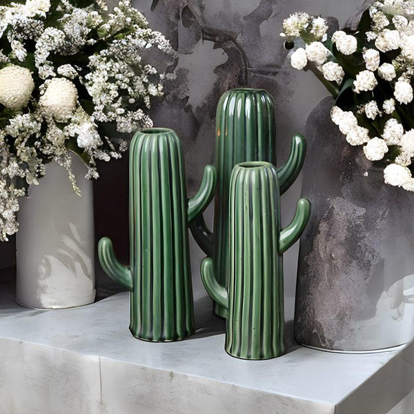 Cacti Bunch Vase - Set Of Three