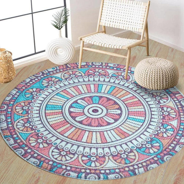 Mandala Boho Round Rug