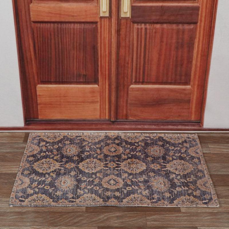 Buy Yifara Ethnic Rug - Blue Rugs from Vaaree