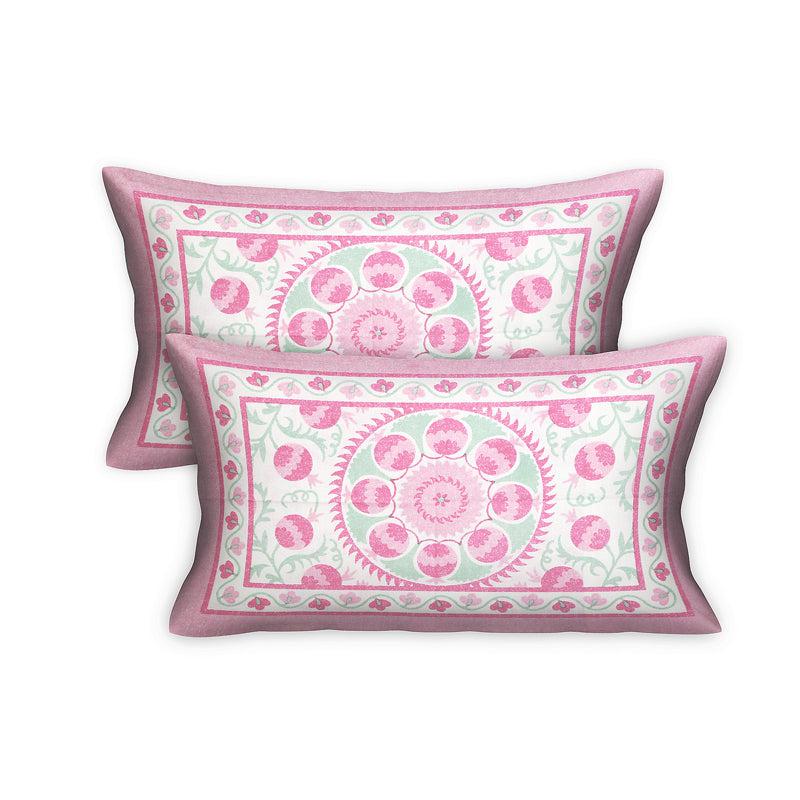 Buy Farah Floral Bedsheet - Pink Bedsheets from Vaaree