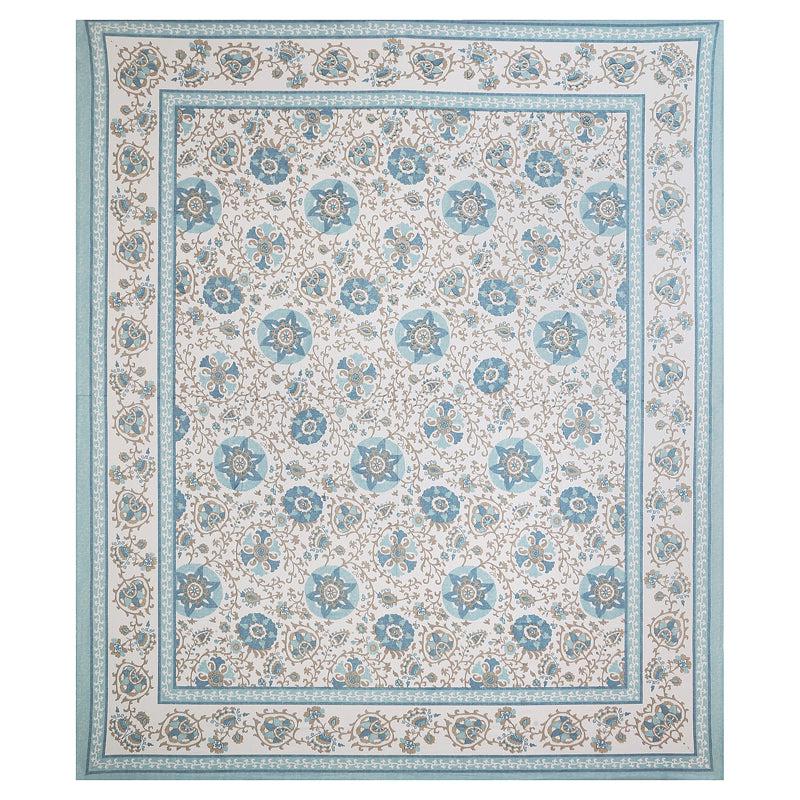 Buy Griffin Floral Bedsheet - Blue Bedsheets from Vaaree