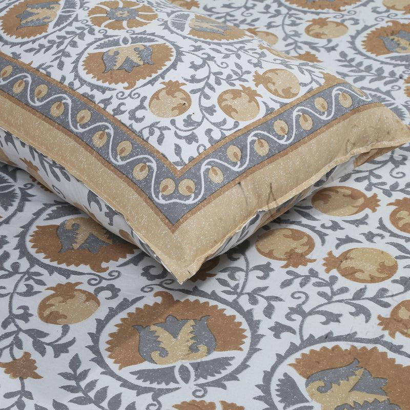 Buy Hazel Floral Bedsheet - Brown Bedsheets from Vaaree