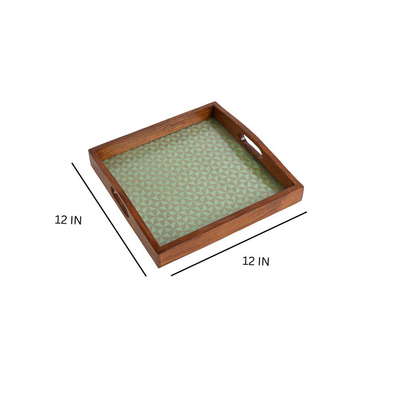 Buy Jade Glow Square Serving Tray Serving Tray from Vaaree