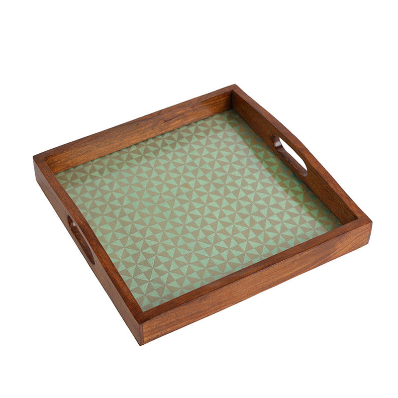 Buy Jade Glow Square Serving Tray Serving Tray from Vaaree