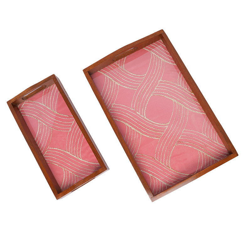 Buy Madhura Serving Tray - Set Of Two Serving Tray from Vaaree