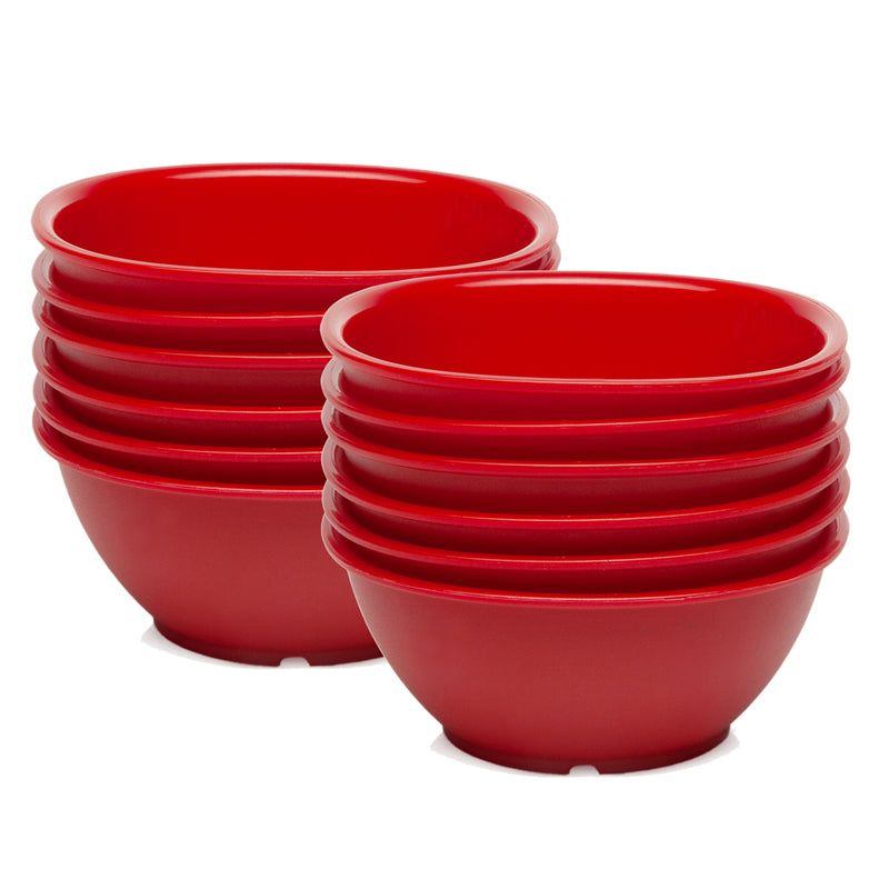 Buy Mihaya 400 ml Snack Bowl (Red) - Set Of Twelve Bowl from Vaaree