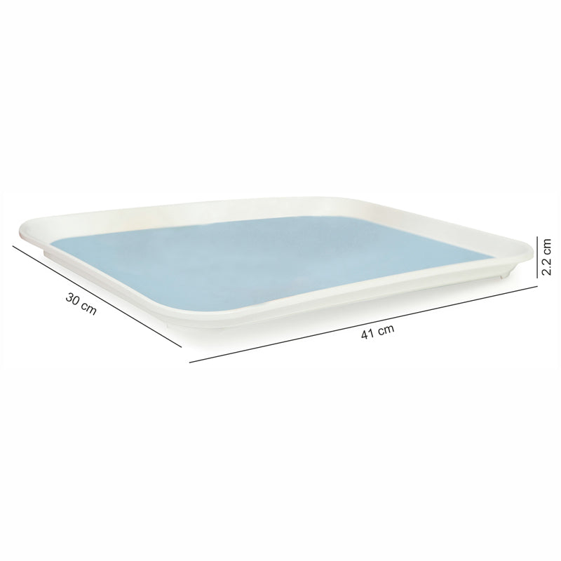 Buy Vance Tray - Blue Serving Tray from Vaaree