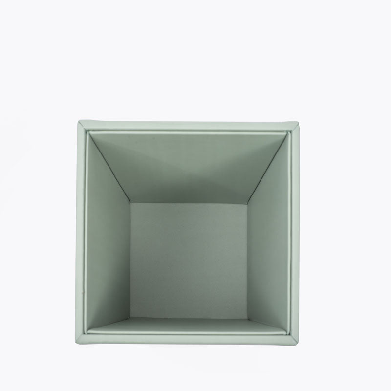 Buy Anora Vegan Leather Dustbin - Green Dustbin from Vaaree