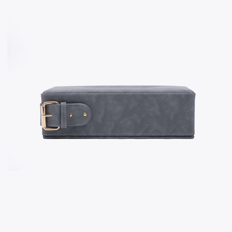 Buy Mona Vegan Leather Tissue Box - Grey Tissue Holder from Vaaree