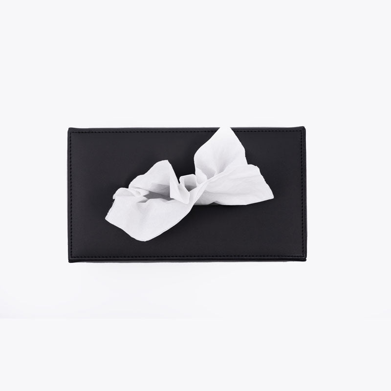 Buy Lorae Vegan Leather Tiisue Box - Black Tissue Holder from Vaaree