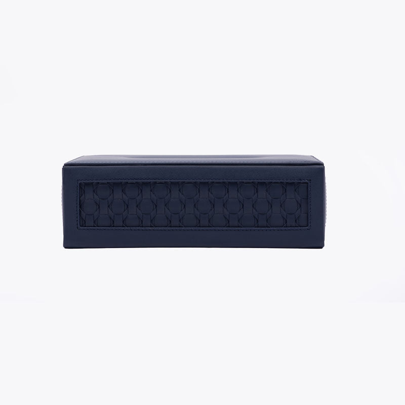 Buy Lorae Vegan Leather Tissue Box - Blue Tissue Holder from Vaaree