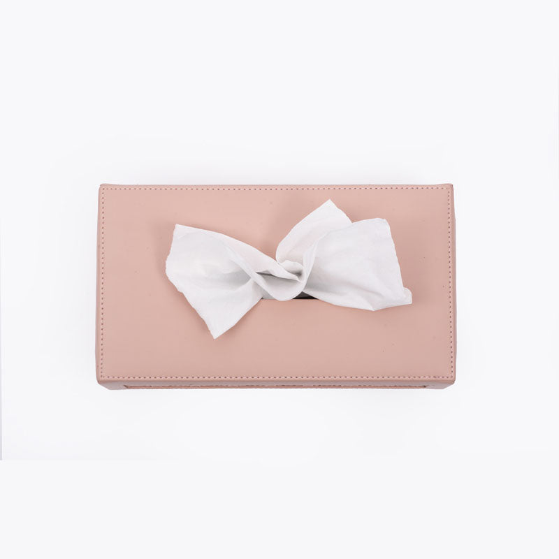 Buy Lorae Vegan Leather Tissue Box - Pink Tissue Holder from Vaaree