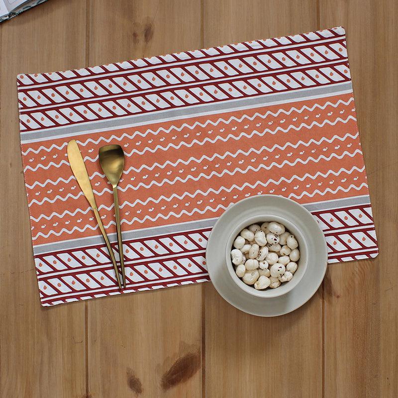 Buy Sarovar Ethnic Placemat - Red Table Mats from Vaaree