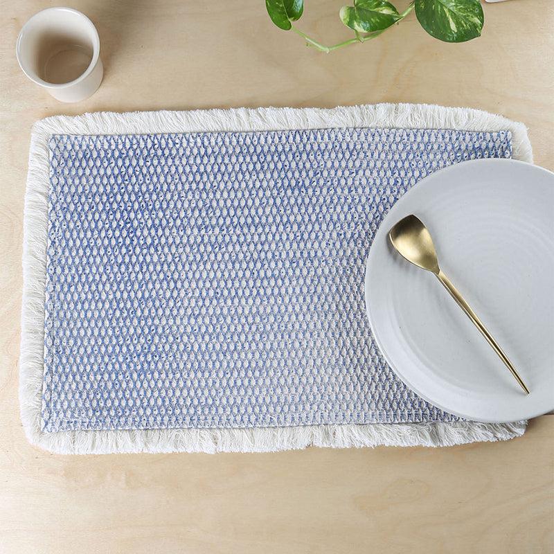 Buy Akasam Placemat (Blue) - Set Of Two Table Mats from Vaaree