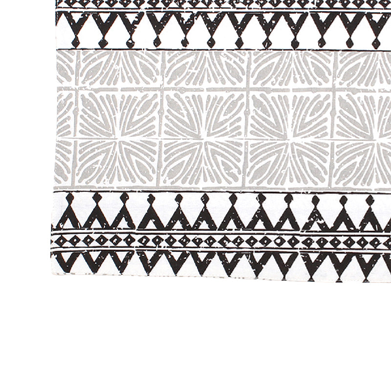 Table Mat - Alankaar Placemat (Black) - Set Of Two