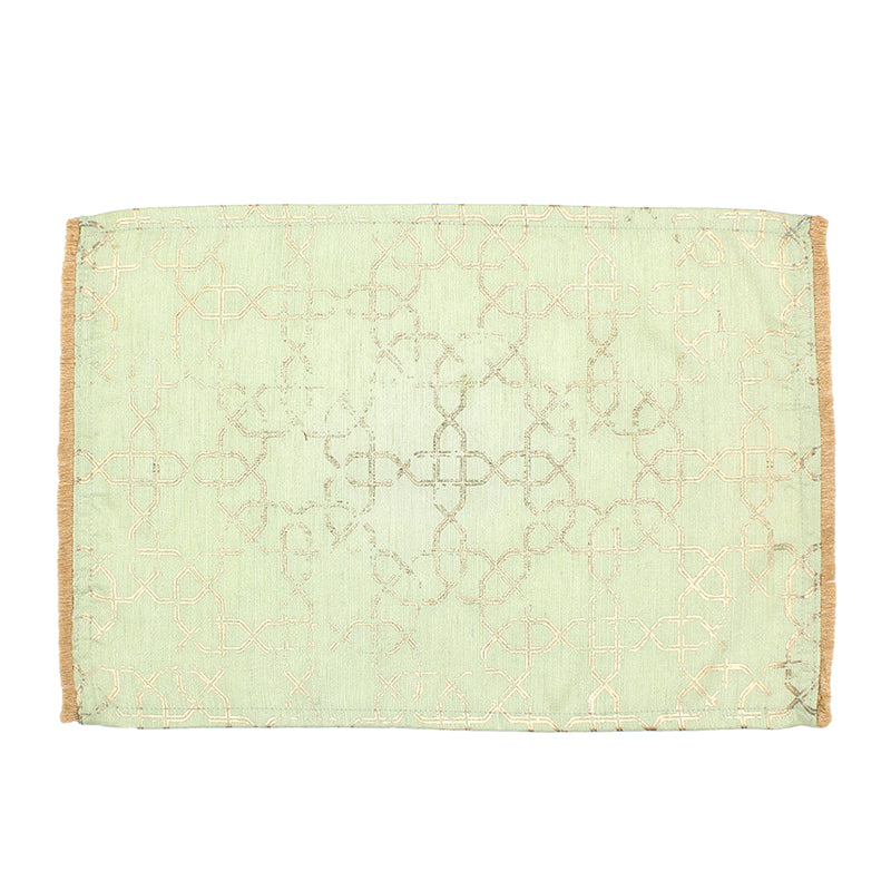 Table Mat - Mandav Placemat (Green) - Set Of Two