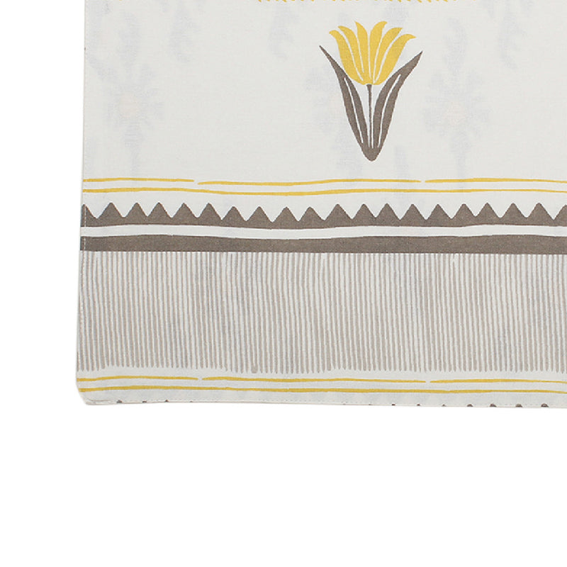 Buy Mrinaal Floral Placemats (Yellow) - Set Of Two Table Mats from Vaaree