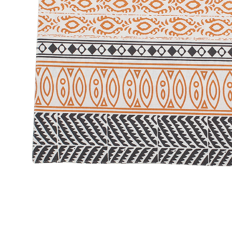 Table Mat - Nakshi Placemats (Orange) - Set Of Two