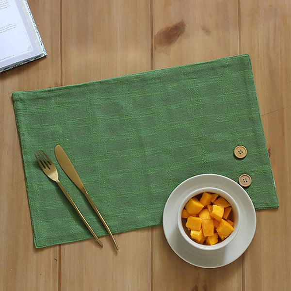 Buy Paccha Placemat (Green) - Set Of Two Table Mats from Vaaree