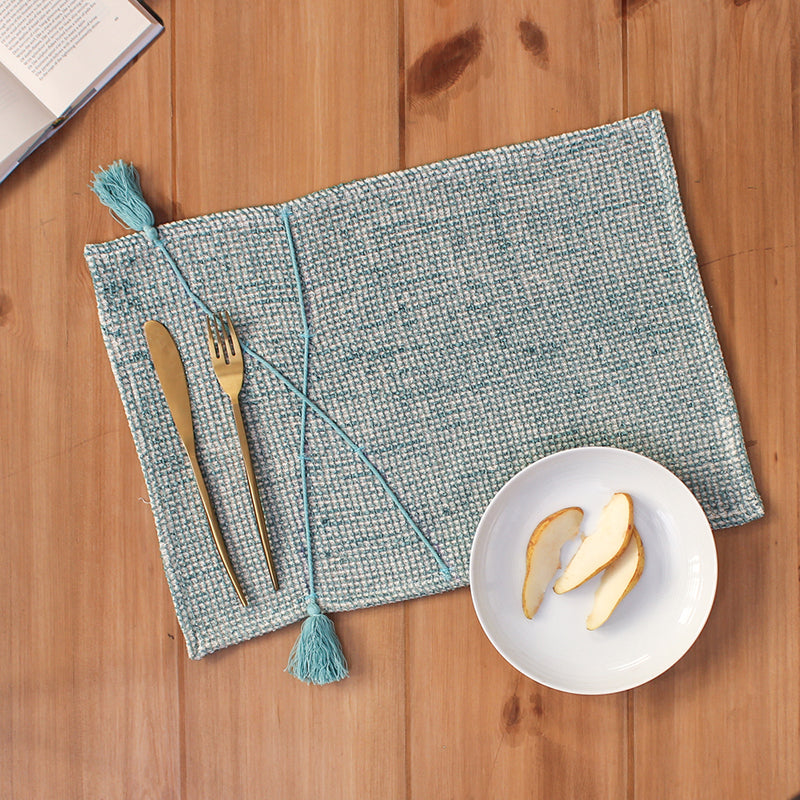 Table Mat - Raalhu Placemat (Blue) - Set Of Two