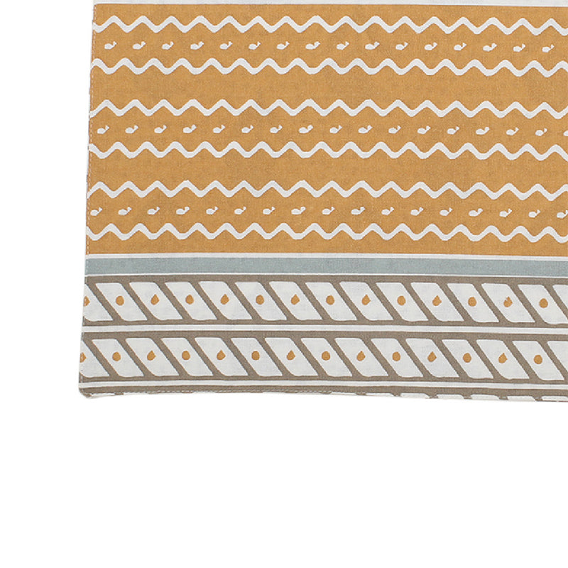 Table Mat - Sarovar Ethnic Placemat (Beige) - Set Of Two