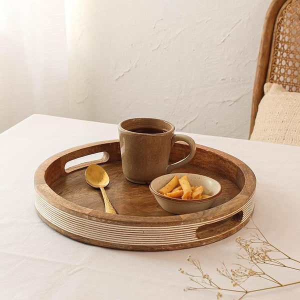 Buy Elisio Round Serving Tray Online in India | Serving Tray on Vaaree
