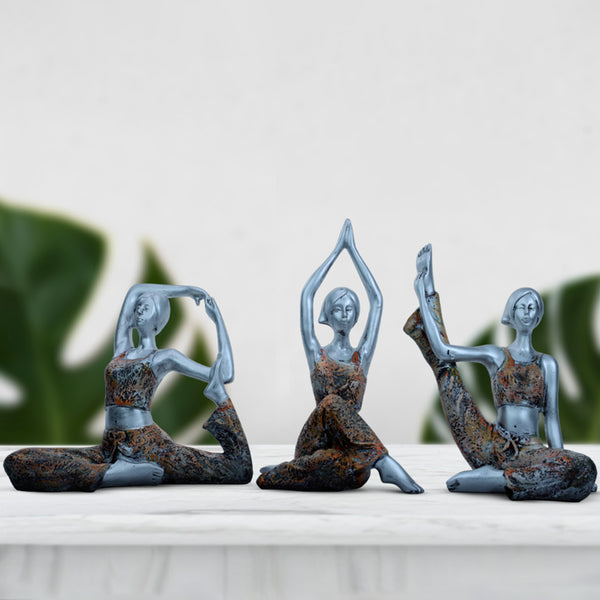 Yoga Mantra Showpiece - Set Of Three
