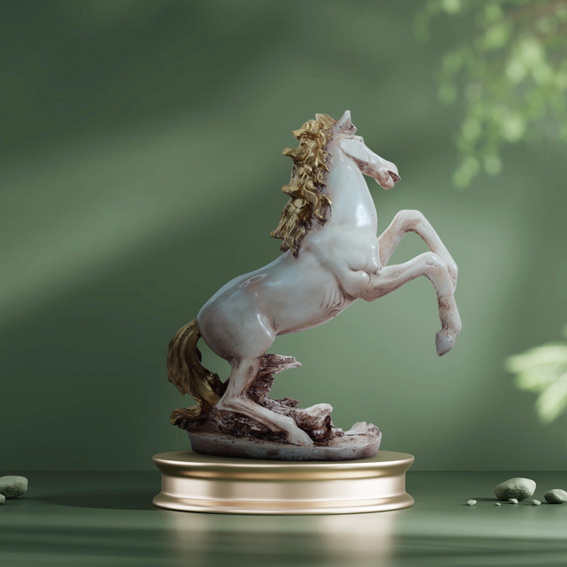 Buy Royal Stallion Hop Showpiece - Grey Showpieces from Vaaree