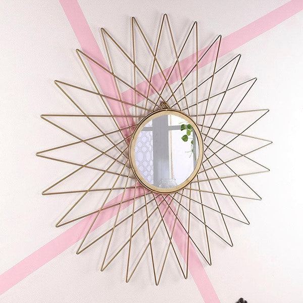 Buy Radiant Nibbler Wall Mirror - Gold at Vaaree online | Beautiful Wall Mirror to choose from
