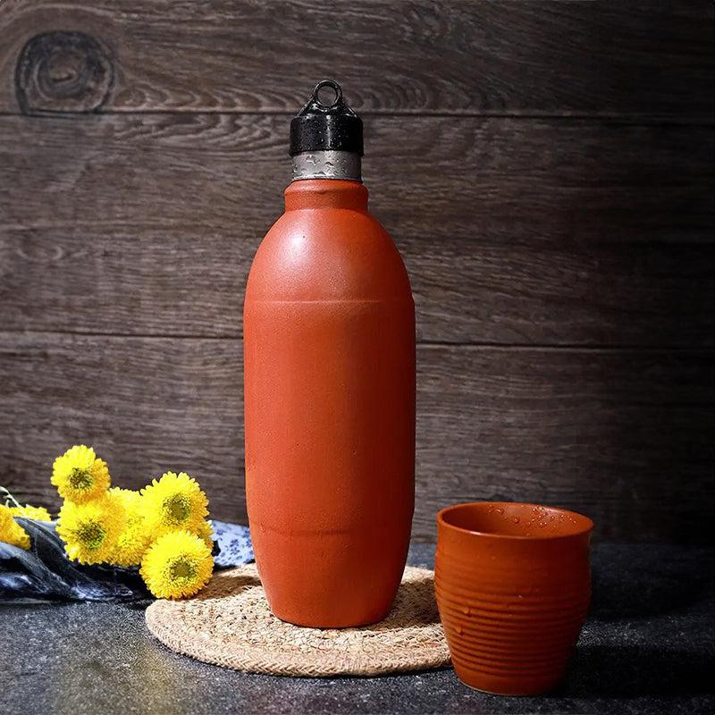 Buy Eisha Terracotta Bottle - 1000 ML Bottle from Vaaree