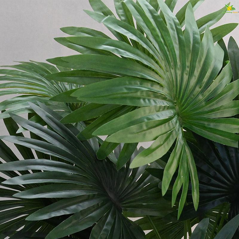 Buy Faux Everlasting Palm Plant With Pot - 2.2 Feet Artificial Plants from Vaaree