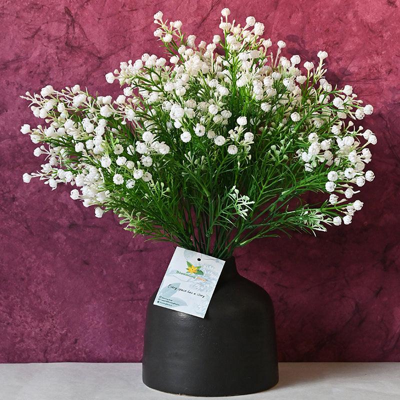 Buy Faux Everlasting Baby Breath Flower Stick (White) - Set of Six Artificial Flowers from Vaaree