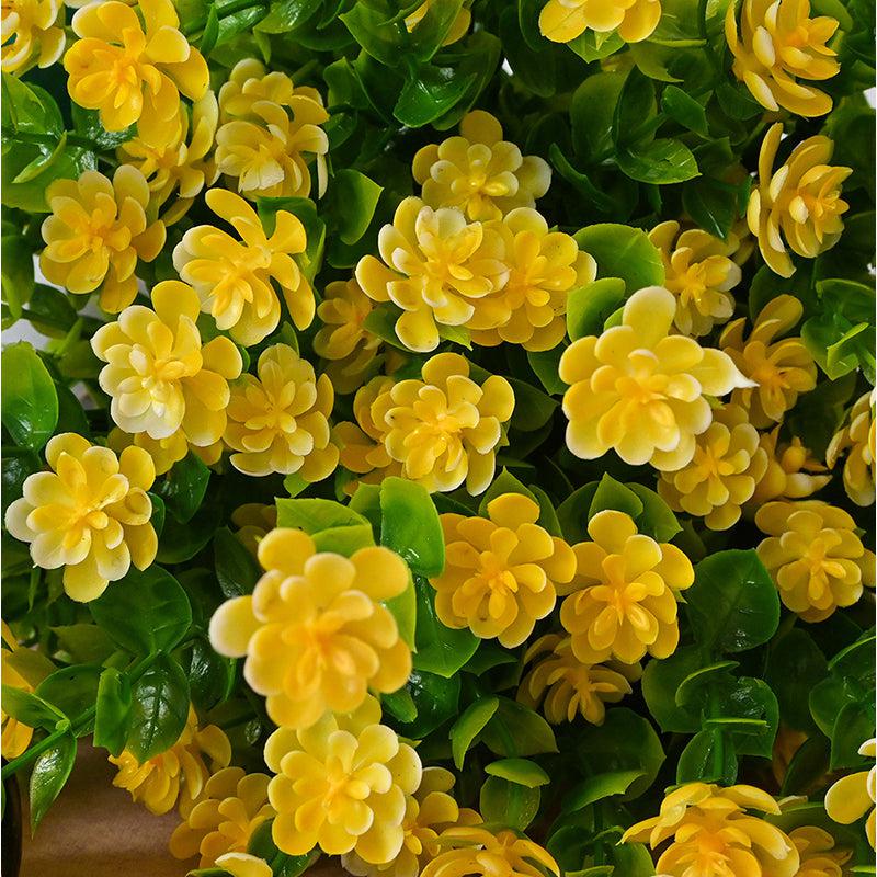 Buy Faux Kalanchoe Flower Stick (Yellow) - Set of Five Artificial Flowers from Vaaree